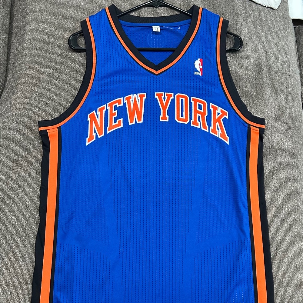 Large LT tall Adidas NY Knicks blank jersey